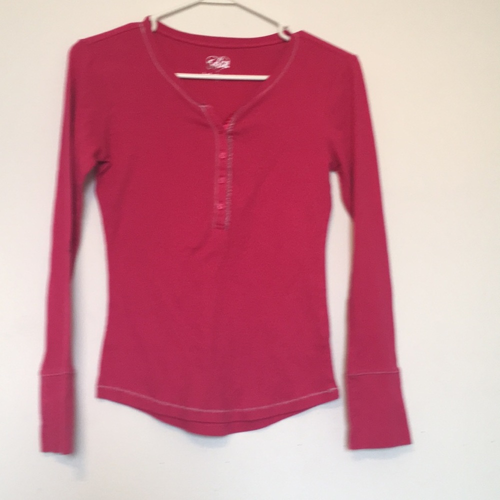Justice “Henley” type long sleeved